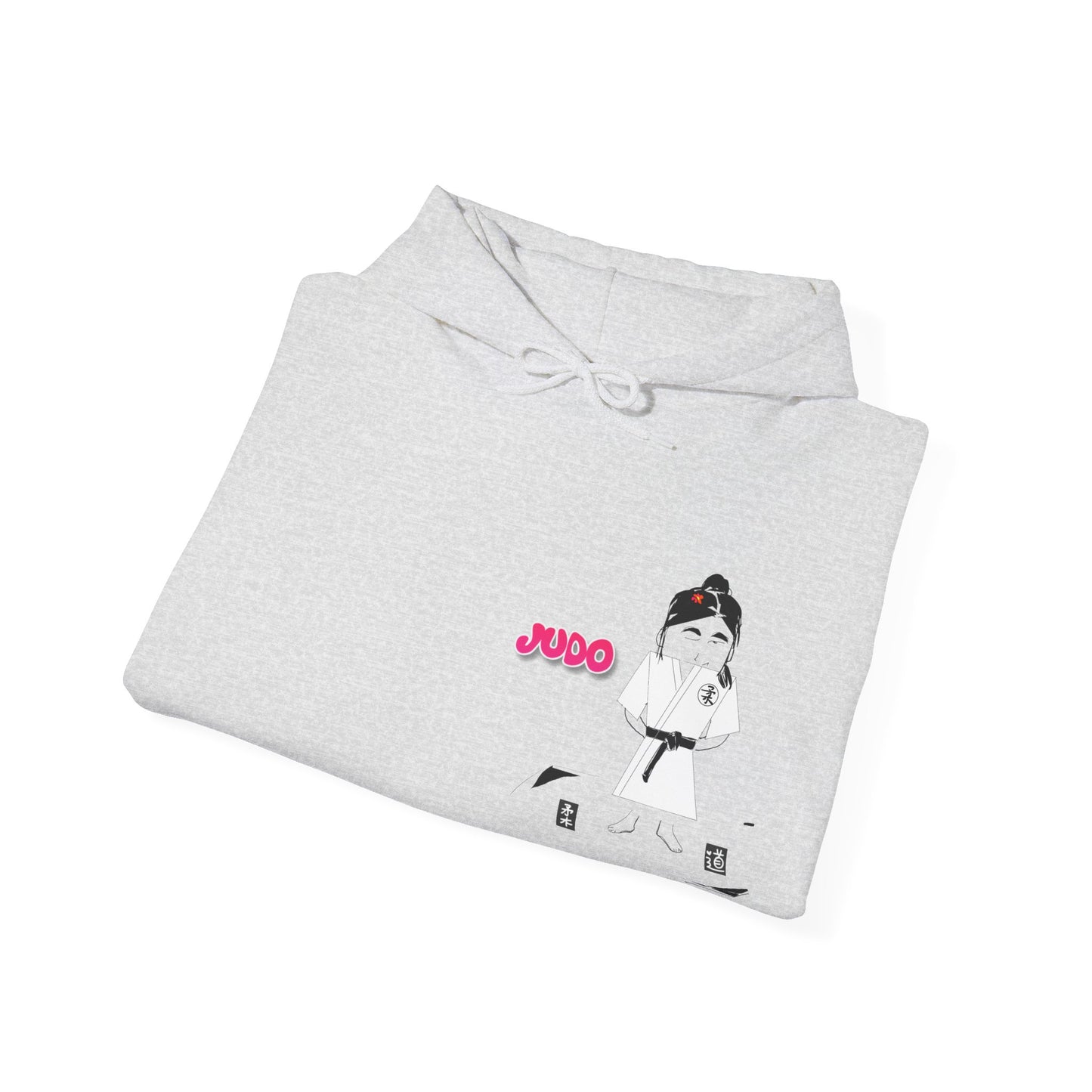 Judo Cartoon Lady Hoodie – Fun Graphic Martial Arts Sweatshirt | FunWearCode