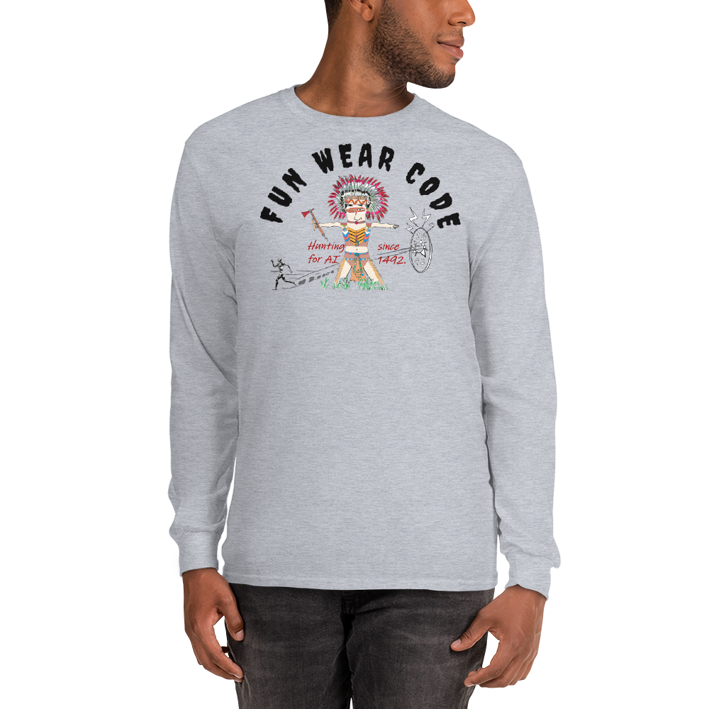 Cozy Long Sleeve Sweatshirt – Special Edition American Indian Graphic Sweatshirt | FunWearCode