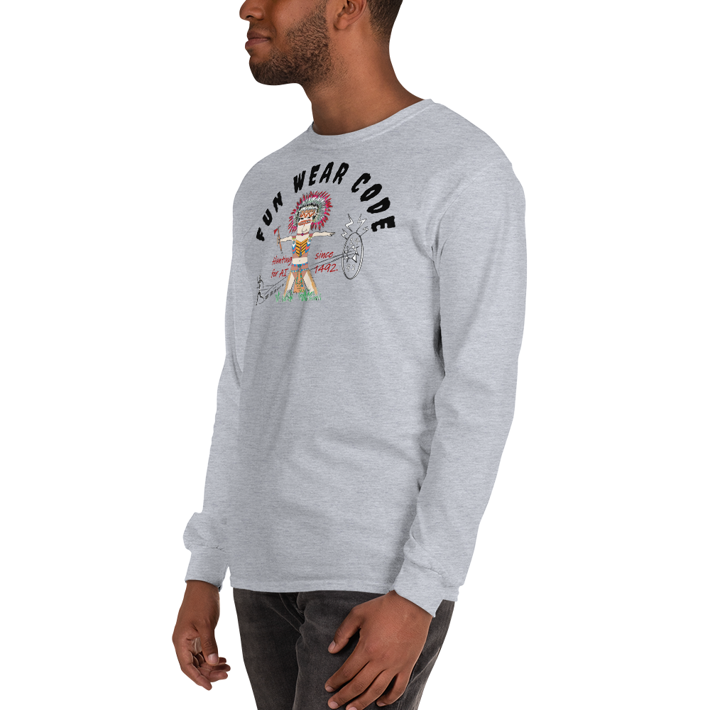 Cozy Long Sleeve Sweatshirt – Special Edition American Indian Graphic Sweatshirt | FunWearCode