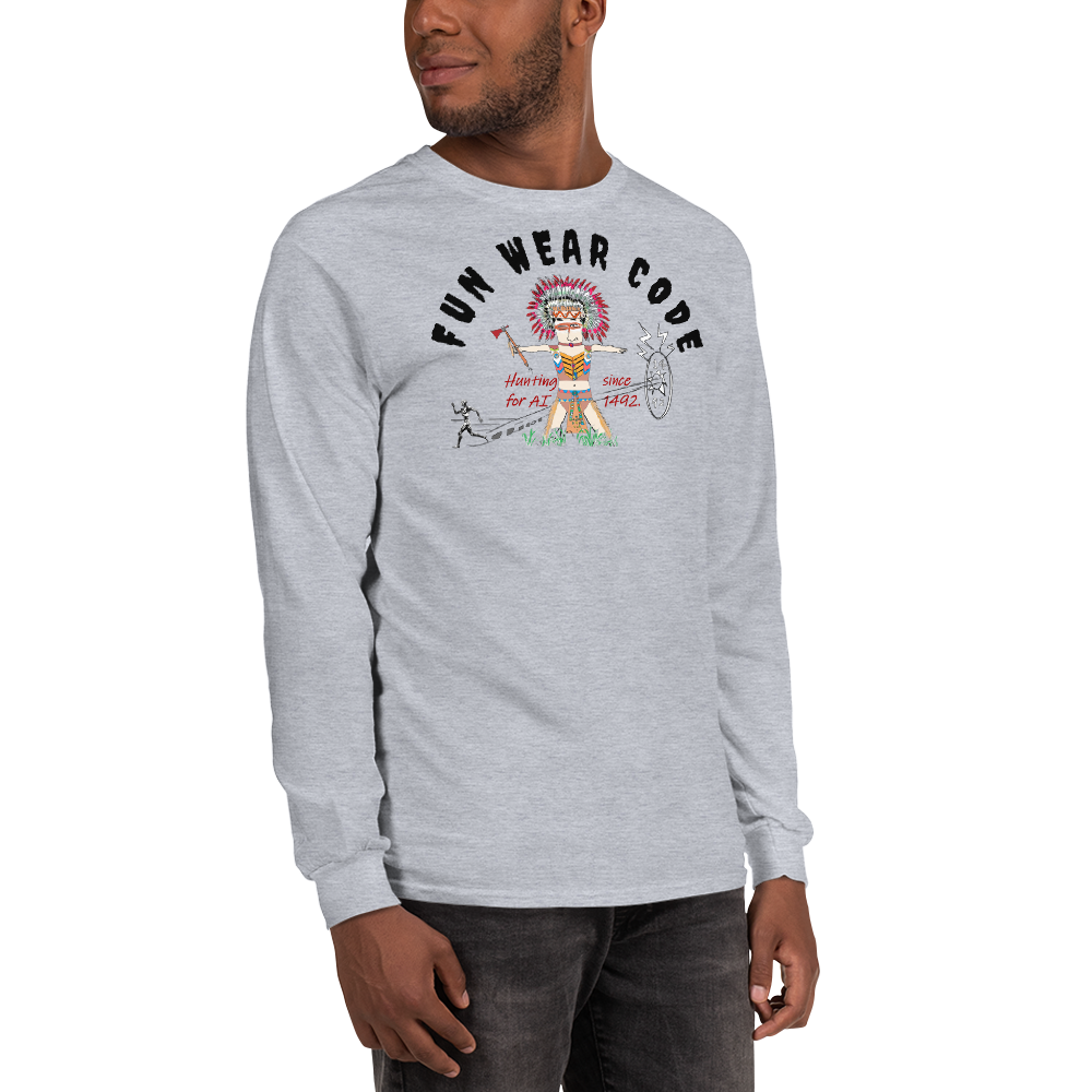 Cozy Long Sleeve Sweatshirt – Special Edition American Indian Graphic Sweatshirt | FunWearCode