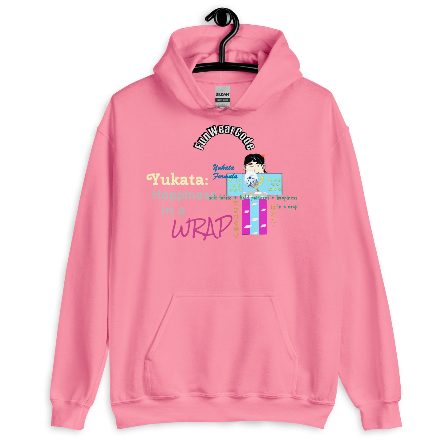 Unisex Japanese Yukata Graphic Hoodie – Fun Japanese Iconic Design | FunWearCode