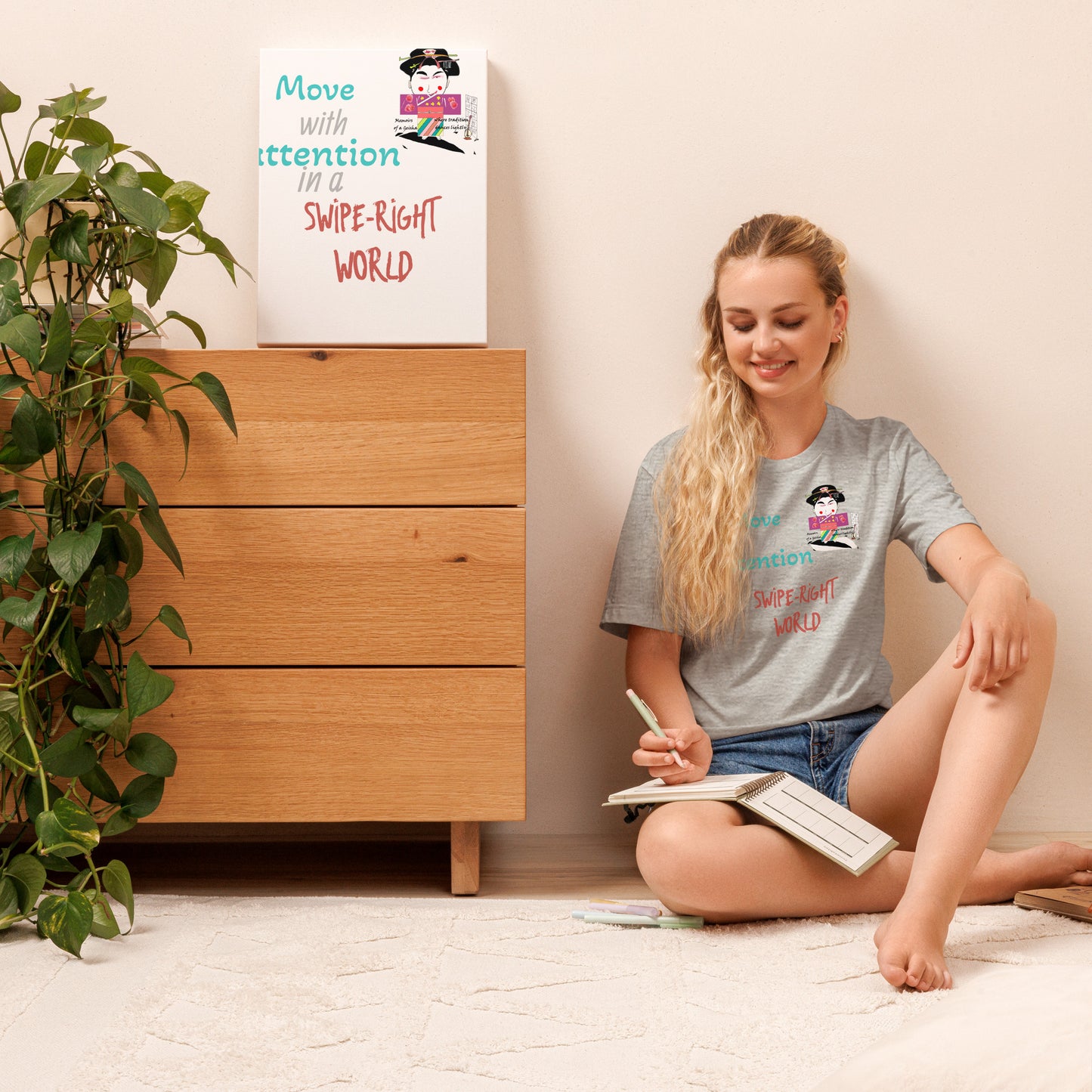 Unisex Fun Geisha T-Shirt - Vintage Japanese Iconic Tee | FunWearCode