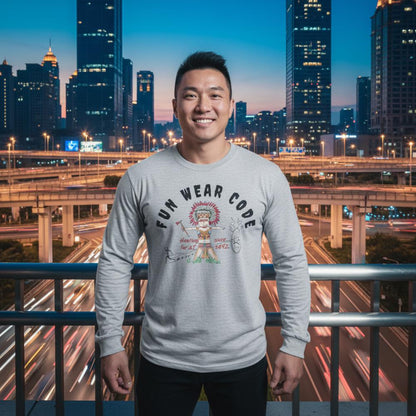 Cozy Long Sleeve Sweatshirt – Special Edition American Indian Graphic Sweatshirt | FunWearCode