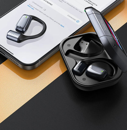 AI Translator Sport Wireless Earbuds - LCD Touch Screen Bluetooth Earphones with HD Mic | FunWearCode's Selection