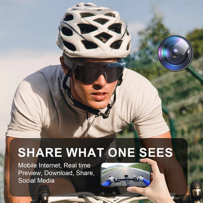 HD Camera Sports Glasses — Hands-Free Video for Cycling, Hiking & Outdoor | FunWearCode