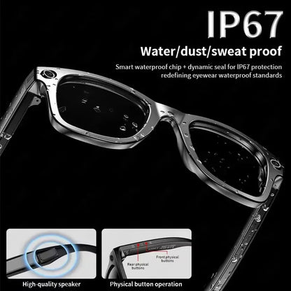 Upgraded Smart Sunglasses Unisex - Camera Video AI Interaction Translation Bluetooth Call | FunWearCode's Selection