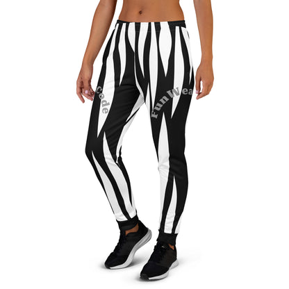 Women's Slim Fit Joggers | Sports Streetwear Zebra Sweatpants | FunWearCode