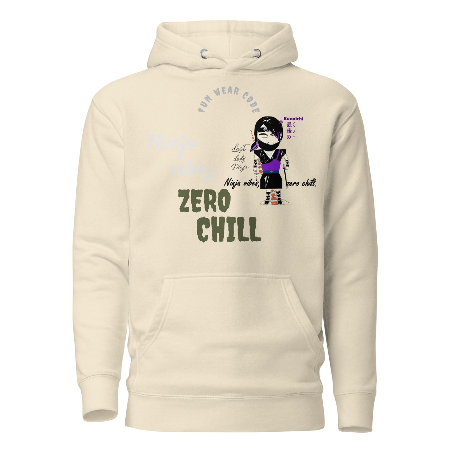 Soft & Warm Pullover Hoodie – Lady Ninja Graphic Design for Women | FunWearCode