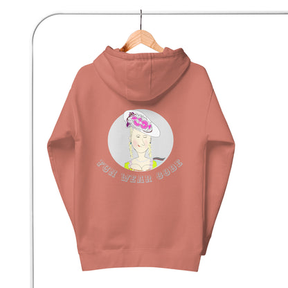 Trendy Vintage English Lady Hoodie – Stylish Retro Streetwear | FunWearCode