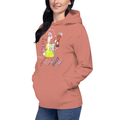 Trendy Vintage English Lady Hoodie – Stylish Retro Streetwear | FunWearCode