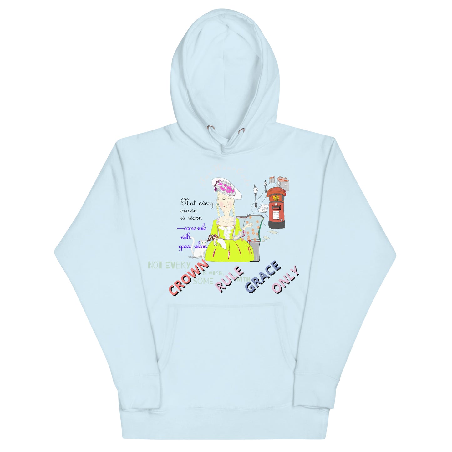 Trendy Vintage English Lady Hoodie – Stylish Retro Streetwear | FunWearCode