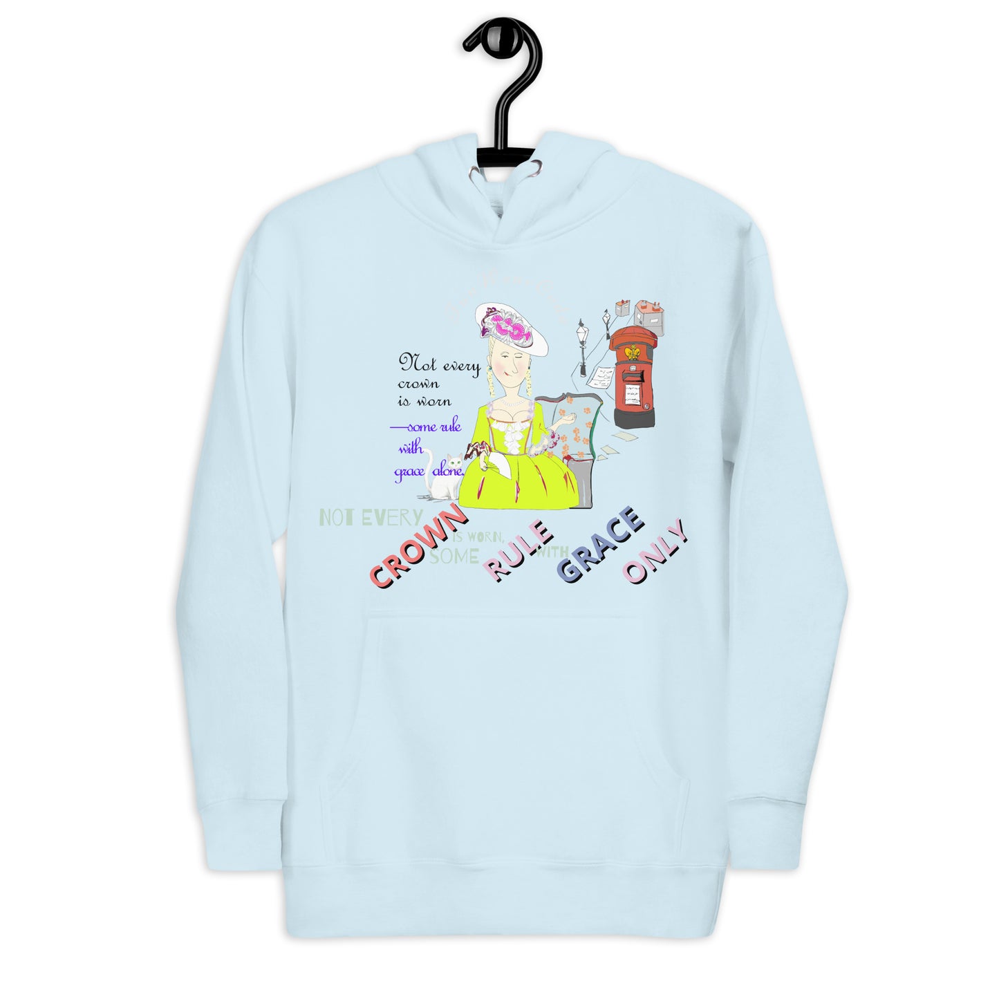 Trendy Vintage English Lady Hoodie – Stylish Retro Streetwear | FunWearCode