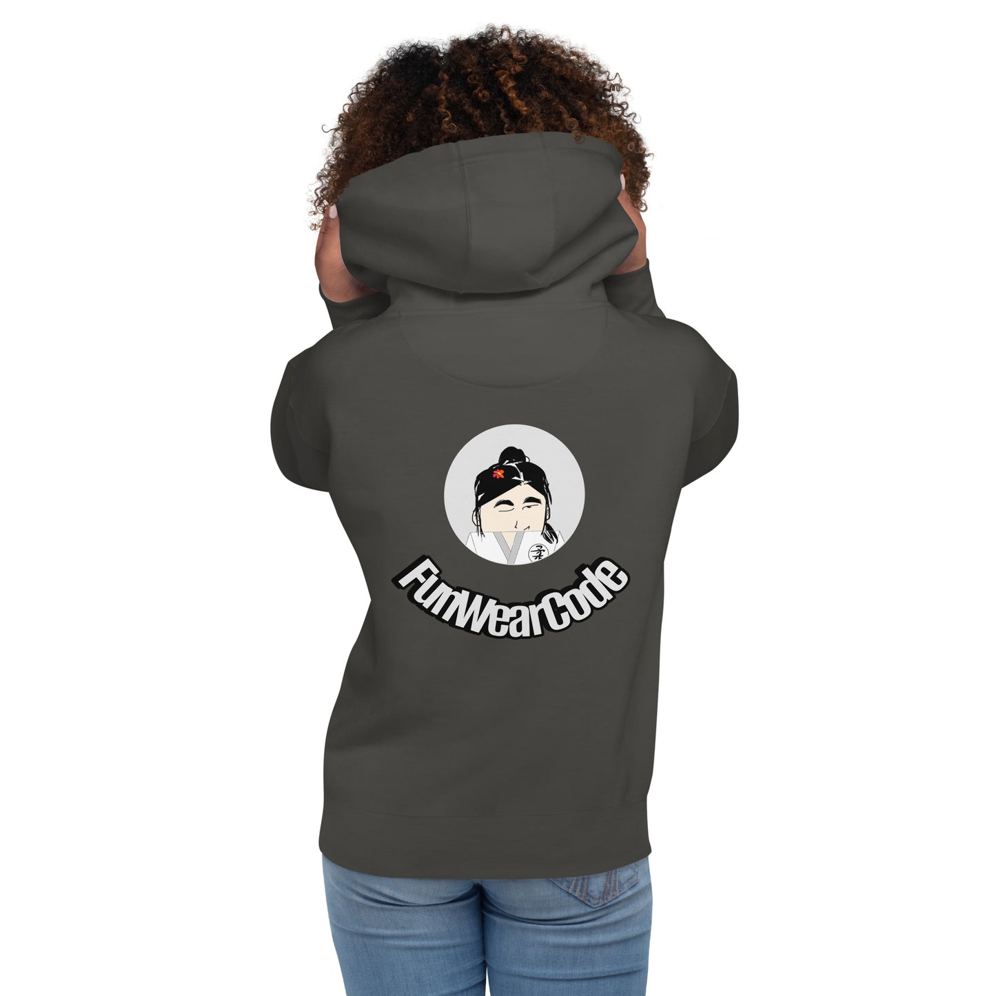 Judo Lady Graphic Cartoon Hoodie – Fun Martial Arts Sweatshirt | FunWearCode
