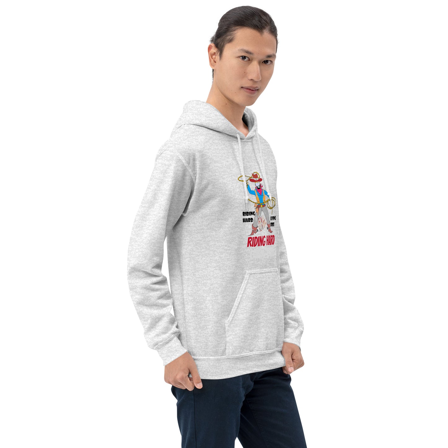 Unisex Cowboy Graphic Hoodie – Vintage Western Style Design | FunWearCode