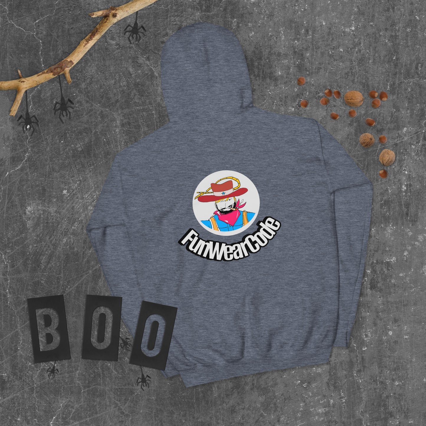 Unisex Cowboy Graphic Hoodie – Vintage Western Style Design | FunWearCode