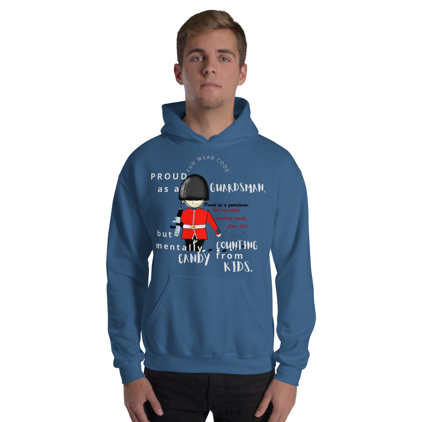 Unisex Cozy Hoodie – Fun Royal Guardsman Graphic Design | FunWearCode