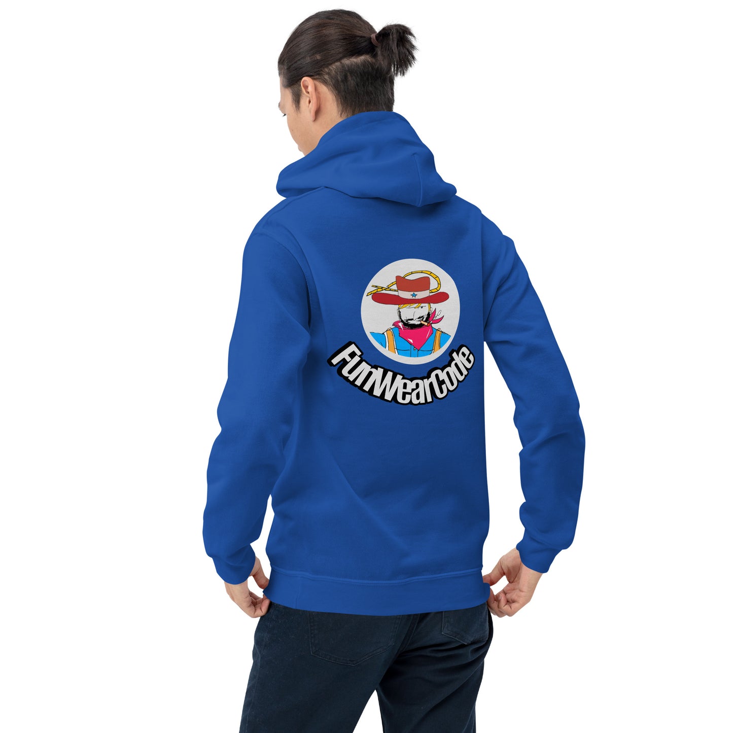 Unisex Cowboy Graphic Hoodie – Vintage Western Style Design | FunWearCode