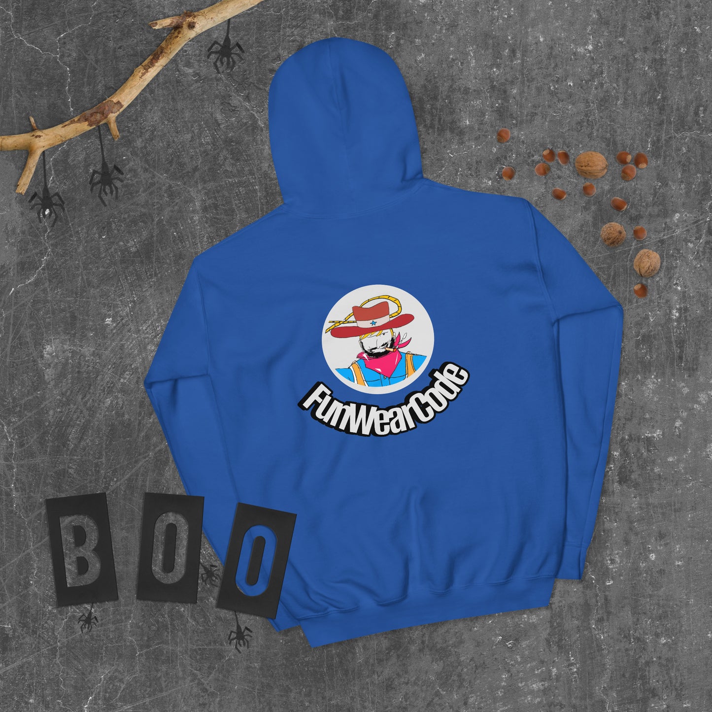 Unisex Cowboy Graphic Hoodie – Vintage Western Style Design | FunWearCode