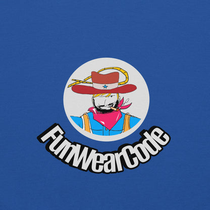 Unisex Cowboy Graphic Hoodie – Vintage Western Style Design | FunWearCode