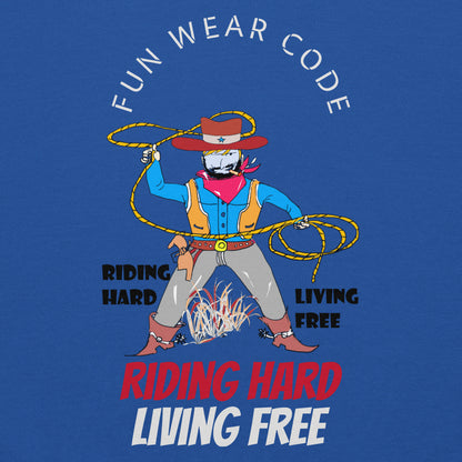 Unisex Cowboy Graphic Hoodie – Vintage Western Style Design | FunWearCode