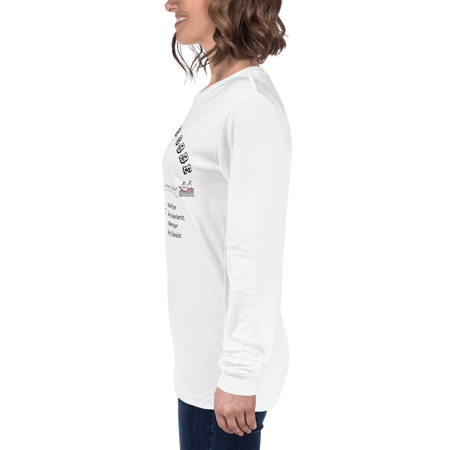 Cozy Long Sleeve Sweatshirt – Special Edition American Indian Graphic Sweatshirt | FunWearCode