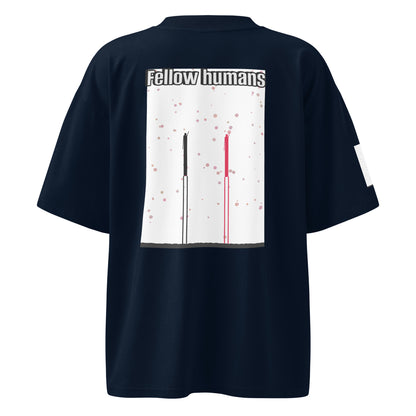 Unisex Organic Oversized High Neck T-Shirt — Human & Space 'Explore' Collection