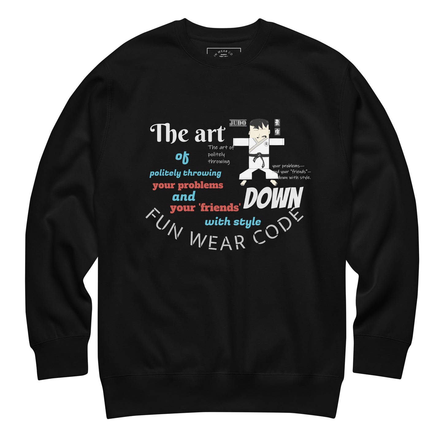 Judo Theme Long Sleeve Tee – Fun Martial Arts Shirt | FunWearCode