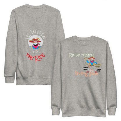 Premium Cozy Long Sleeve T-shirt – Classic Cowboy Graphic Sweatshirt | FunWearCode