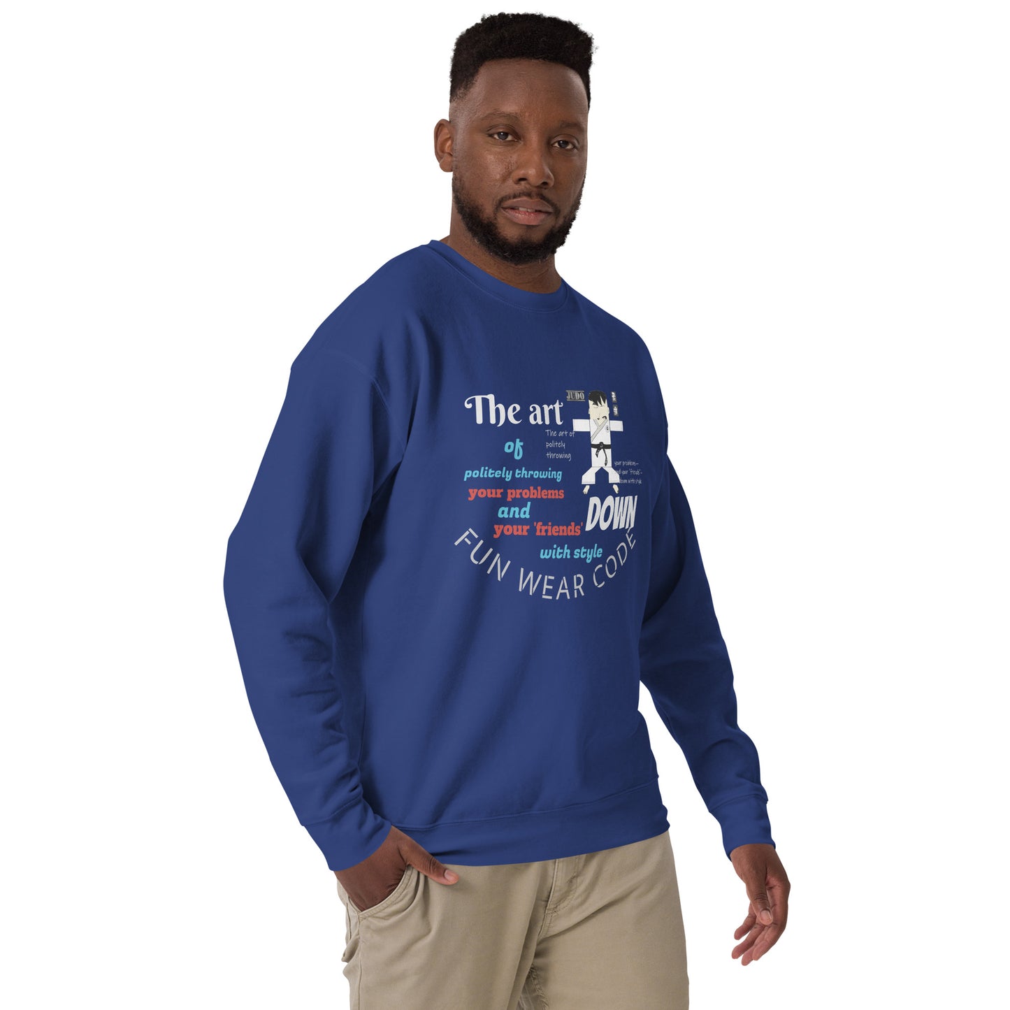 Judo Theme Long Sleeve Tee – Fun Martial Arts Shirt | FunWearCode