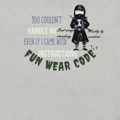 Playful Ninja Theme  T-Shirt – Japanese Martial Arts Iconic Tee | FunWearCode