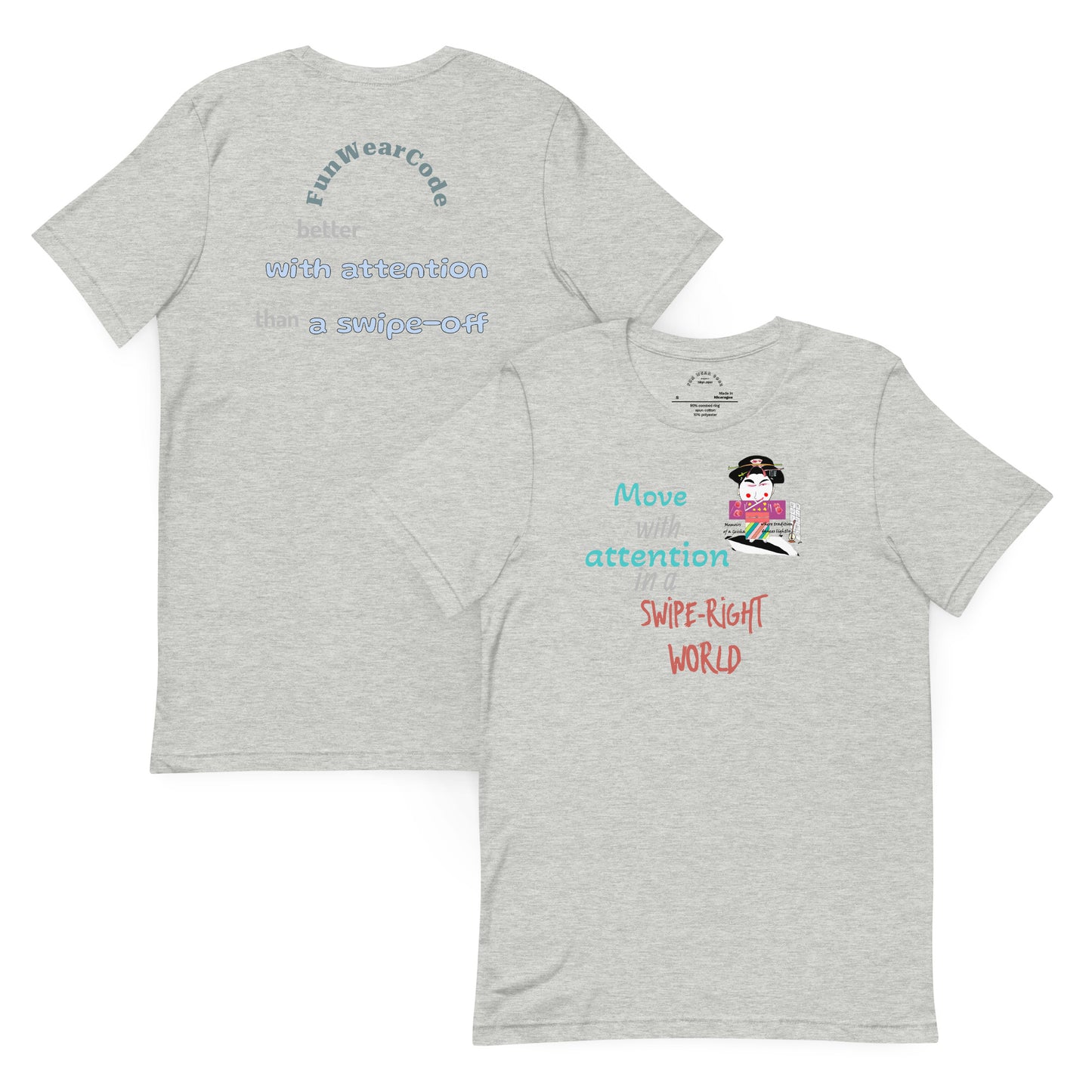 Unisex Fun Geisha T-Shirt - Vintage Japanese Iconic Tee | FunWearCode