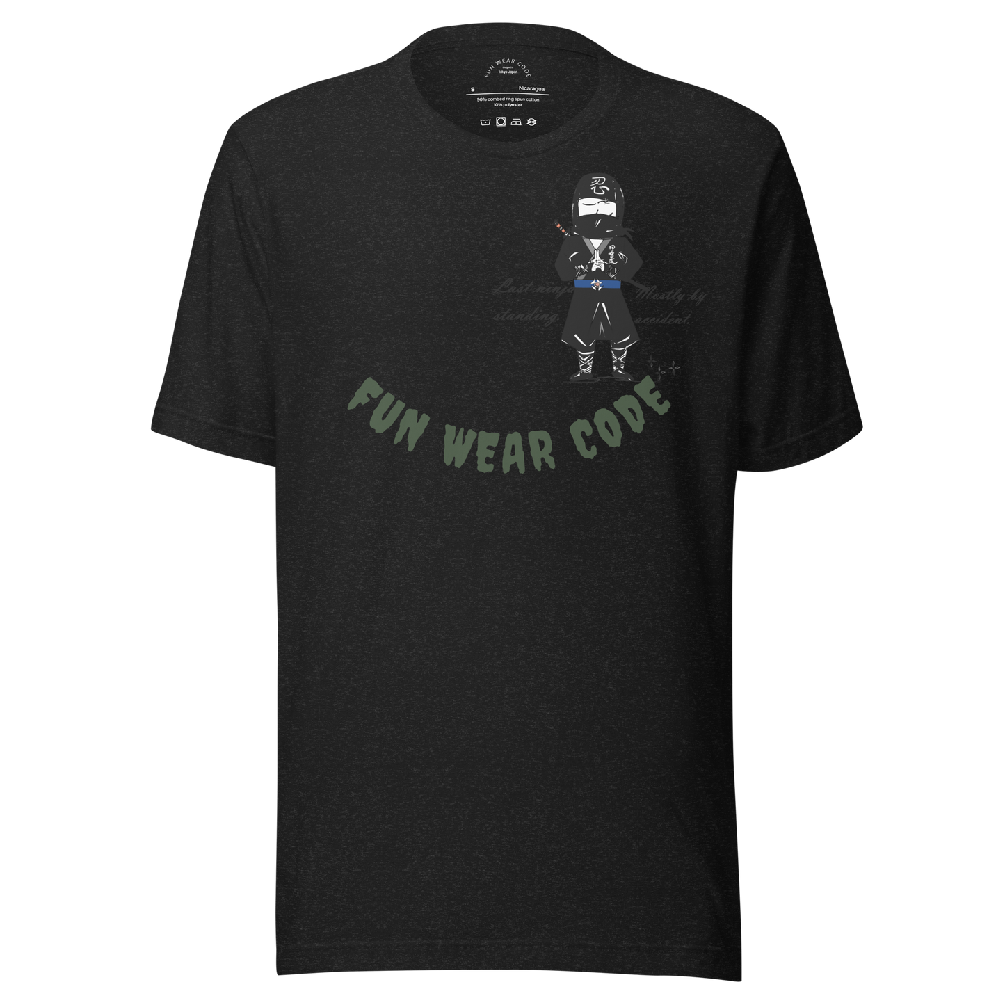 Playful Ninja Theme  T-Shirt – Japanese Martial Arts Iconic Tee | FunWearCode