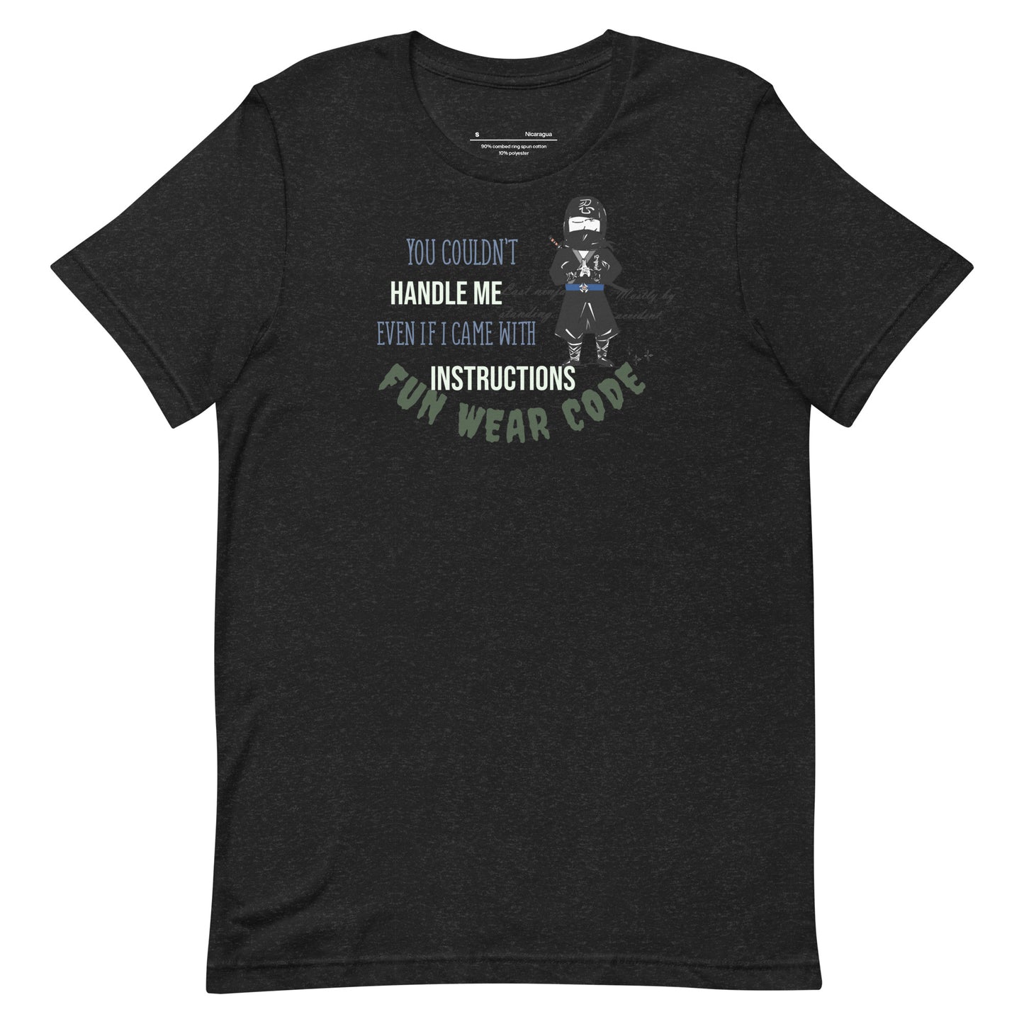 Playful Ninja Theme  T-Shirt – Japanese Martial Arts Iconic Tee | FunWearCode