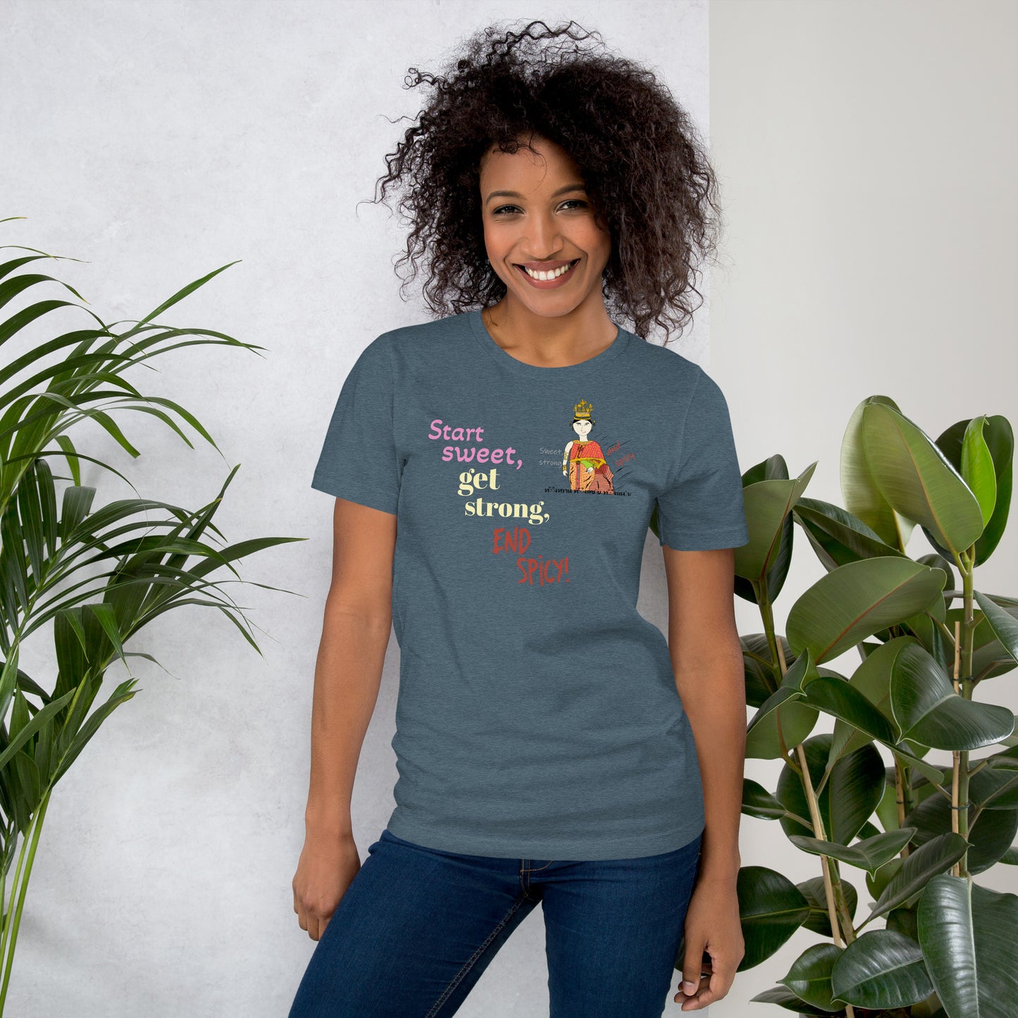 Fun Softstyle T-Shirt - Playful Thai Lady Graphic Tee | FunWearCode