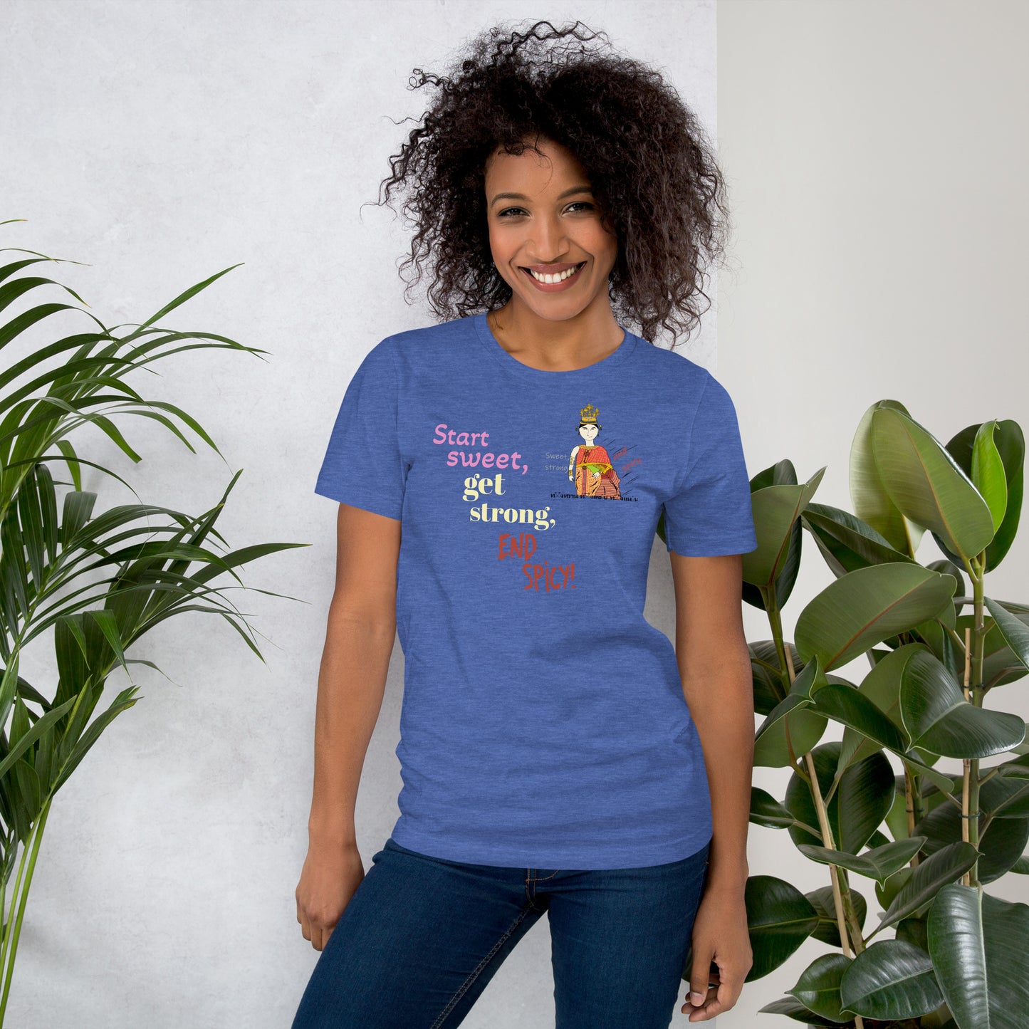 Fun Softstyle T-Shirt - Playful Thai Lady Graphic Tee | FunWearCode