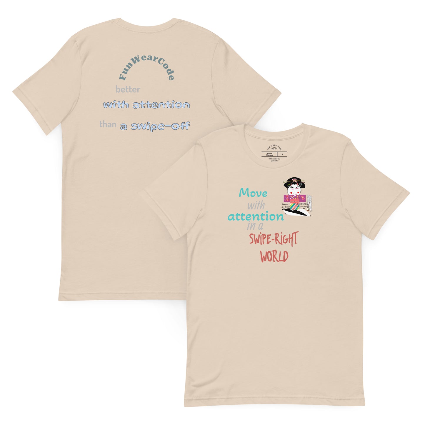 Unisex Fun Geisha T-Shirt - Vintage Japanese Iconic Tee | FunWearCode