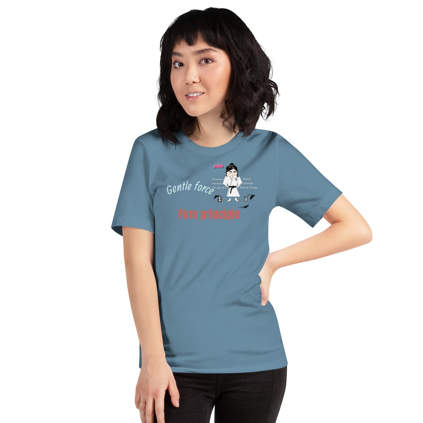 Lady Judo Theme T-Shirt – Comfortable Martial Arts Graphic Tee | FunWearCode