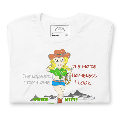 Classic Cowgirl Graphic T-shirt - American Style Tee for Fun-Loving Souls | FunWearCode